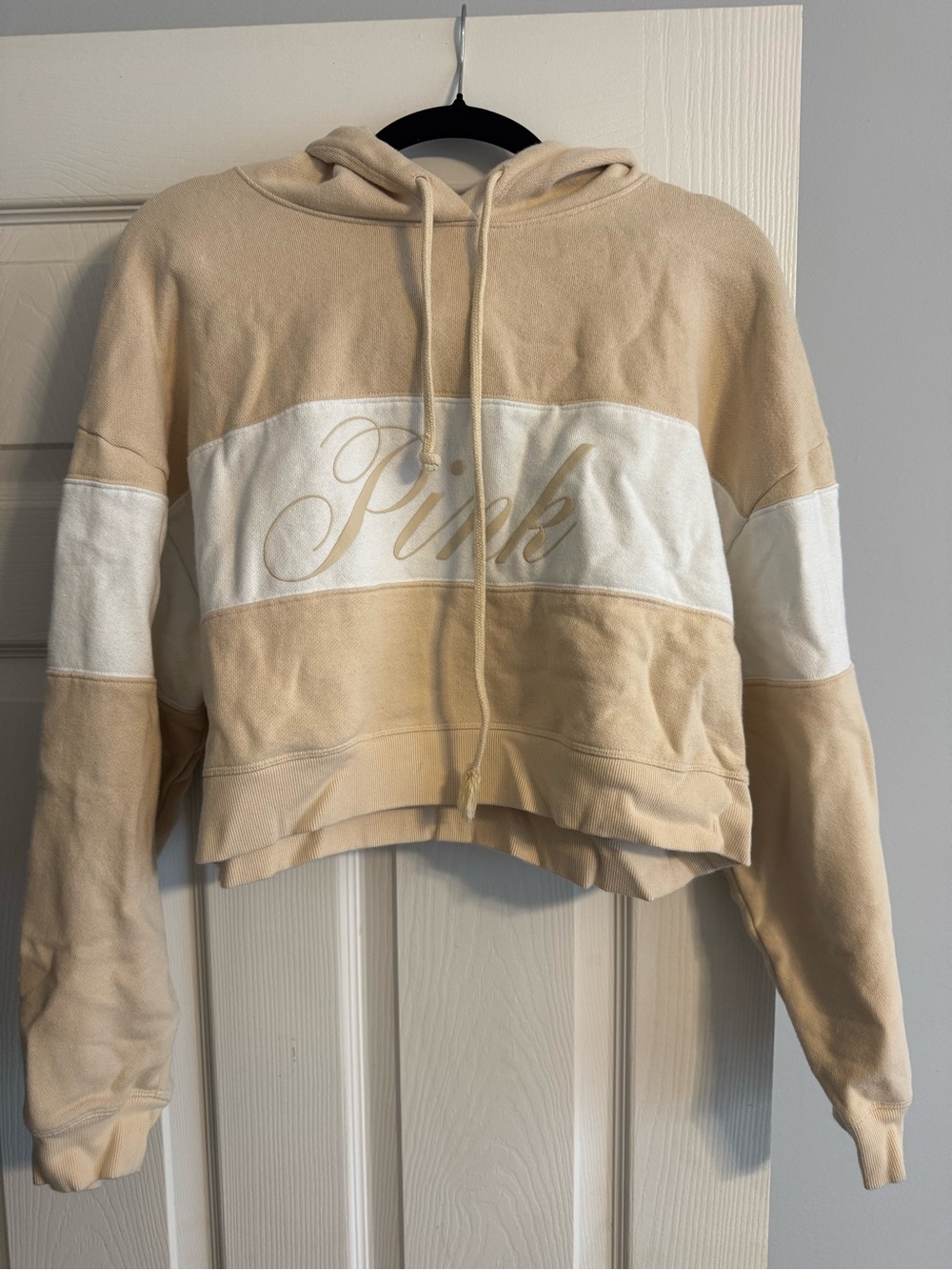 PINK Victoria's Secret Soft Cream Hoodie with Matching Shorts